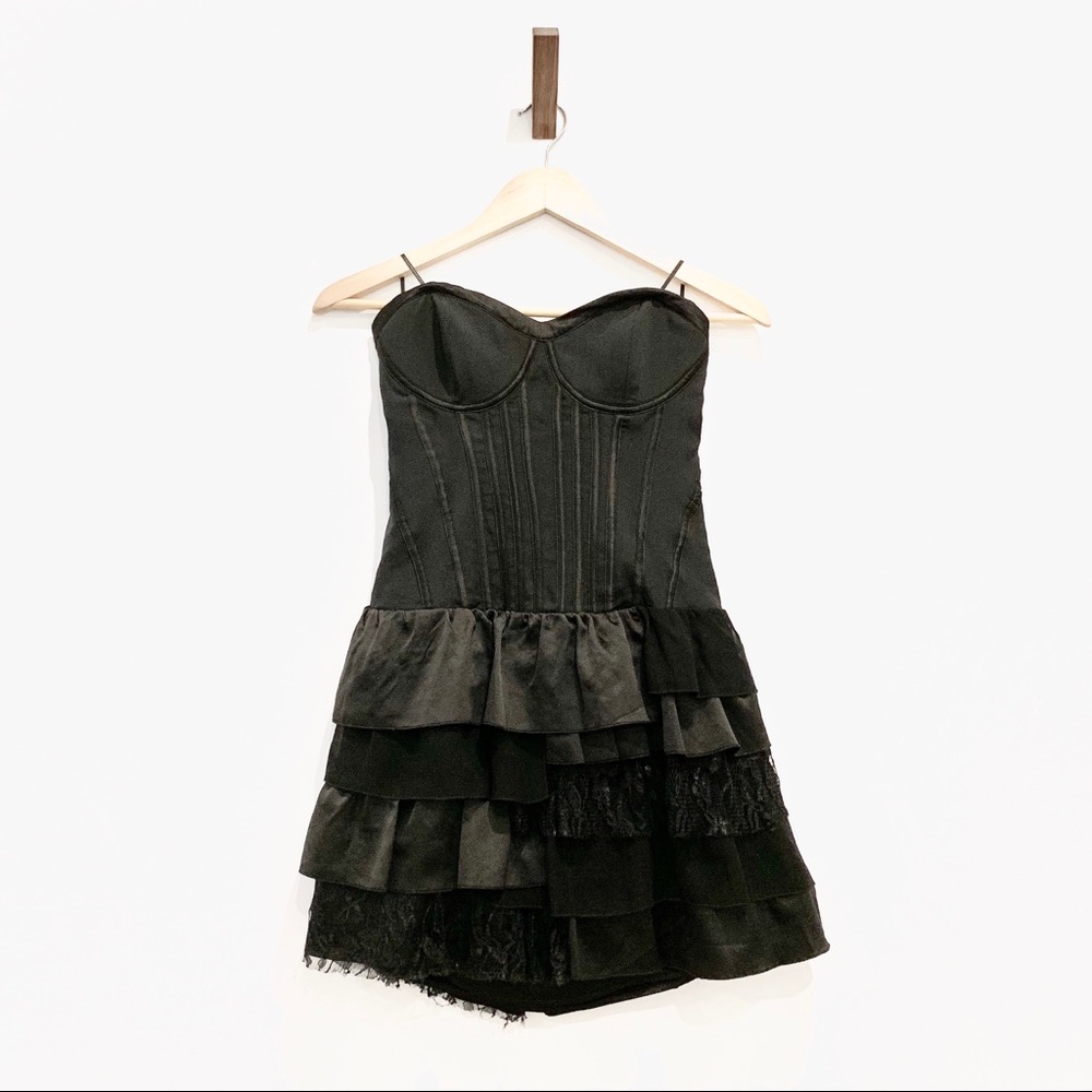 Vintage NWT Guess black corset dress - Picture 1 of 5